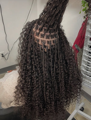 100% Human Hair Curly Bulk -- Pure Virgin Italy