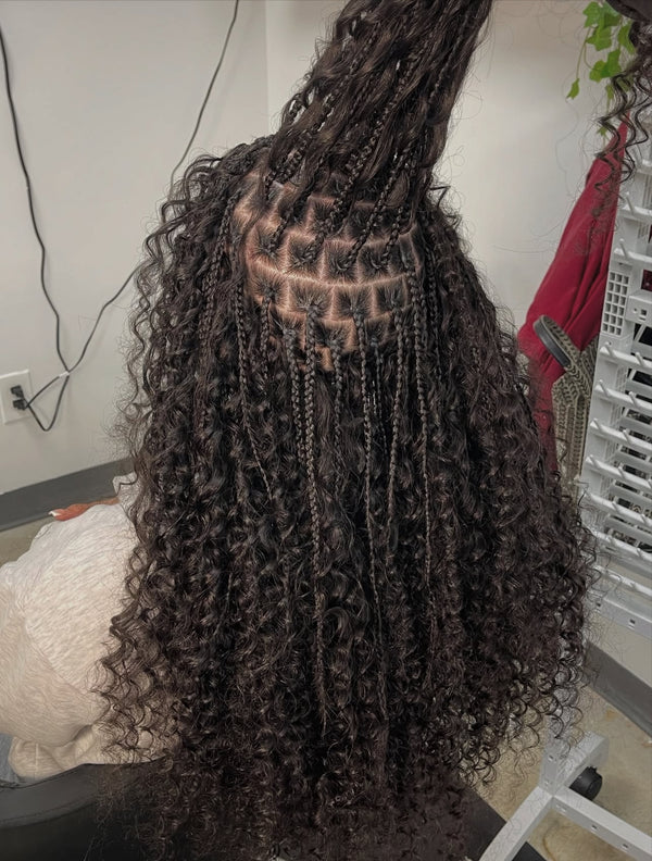 100% Human Hair Curly Bulk -- Pure Virgin Italy