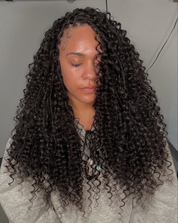 100% Human Hair Curly Bulk -- Pure Virgin Italy