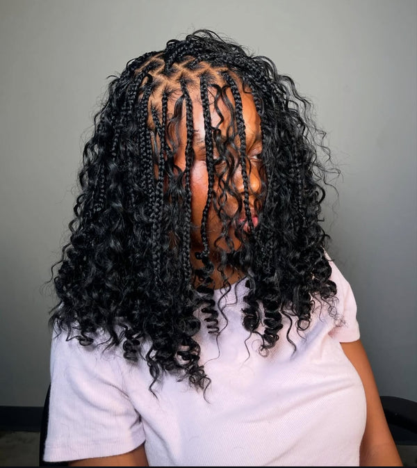 Bundled Pure Virgin Base Curls / 100 grams (HUMAN HAIR BULK)