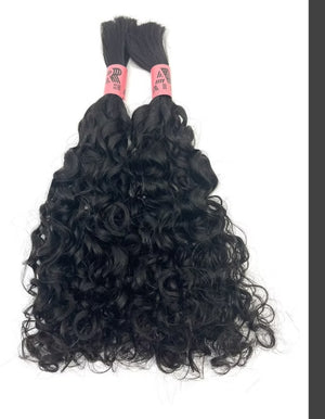 Bundled Pure Virgin Base Curls / 100 grams (HUMAN HAIR BULK)