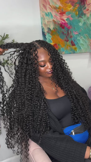 Bundled Pure Virgin Base Curls / 100 grams (HUMAN HAIR BULK)